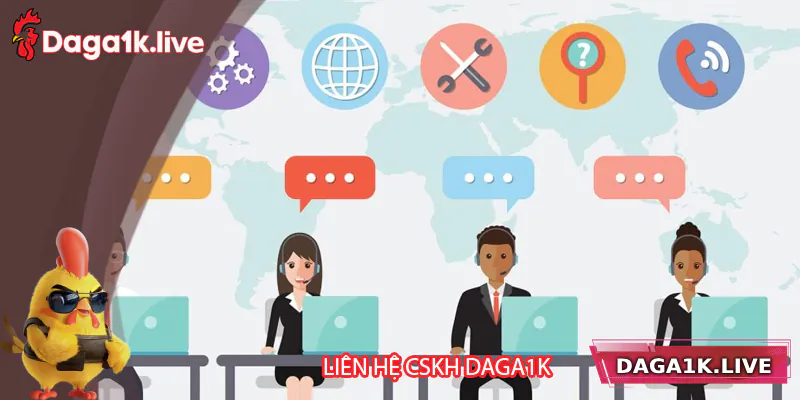 Các cách liên hệ với CSKH Daga1k